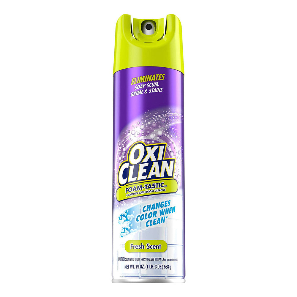 Oxi Clean Foam Tastic Foaming Bathroom Cleaner, Fresh Scent, 19 Oz